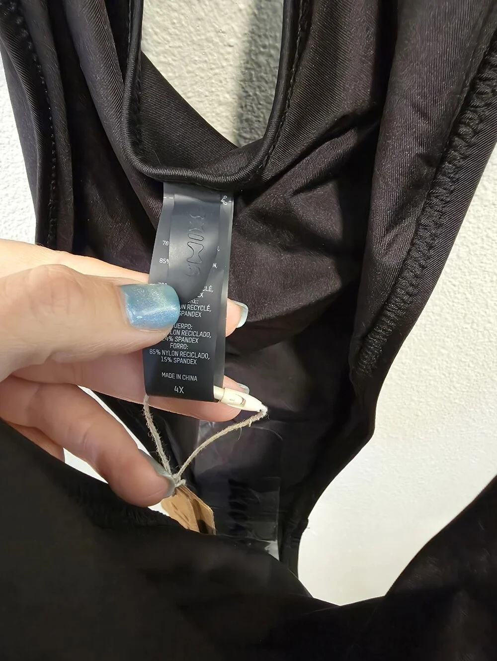 Skims Swim Cut Out Monokini Onyx Black Swimsuit -NWT